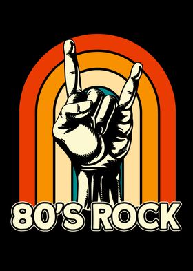 Vintage Retro 80s Rock