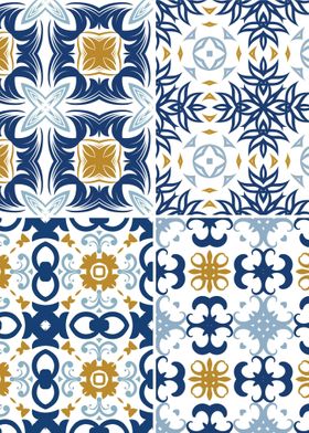 Mediterranean Blue Tile 36