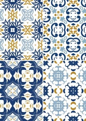 Mediterranean Blue Tile 38