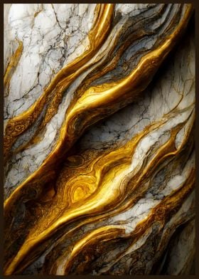 Marble Golden Decorative