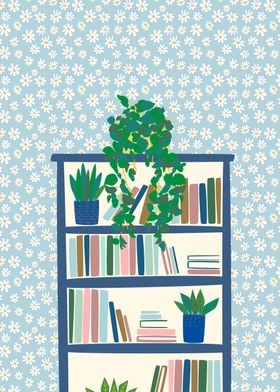 Plants on a Bookshelf 1
