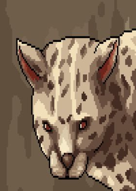 Pixel art Wild cat