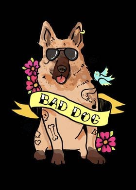 German Shepherd Bad Dog 