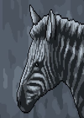 Pixel art Zebra