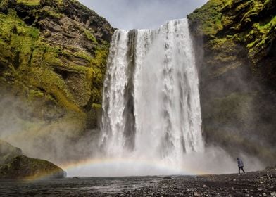 Rainbow Waterfall Iceland