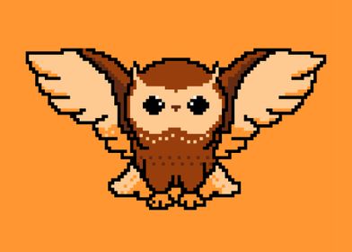 Pixel art Owl