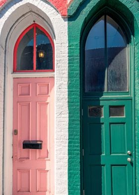 Colorful Arched Doorways