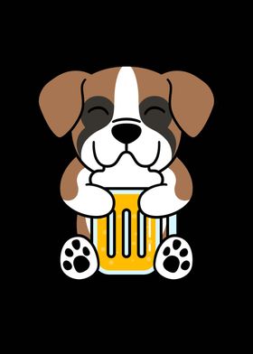 Boxer Dog Beer 