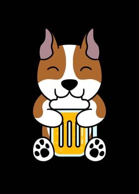 Amstaff Dog Beer