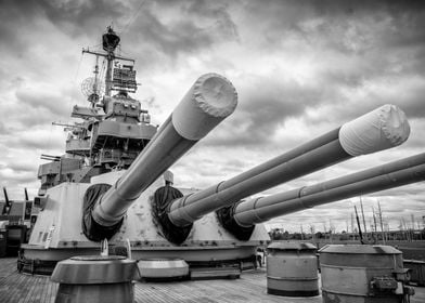 Gun Turrets of battleship