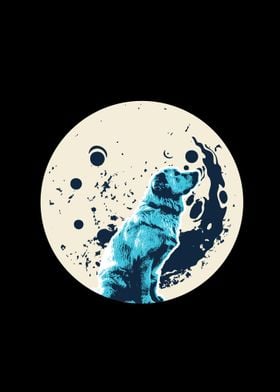 Blue DOG Moon