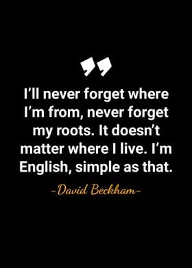 David Beckham quotes