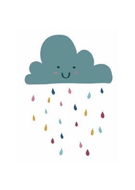 Cute Raining Cloud