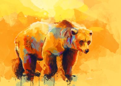 Grizzly Bear in Colors