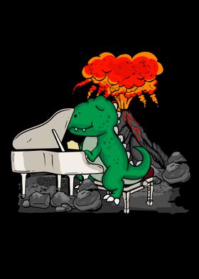 Dinosaur Music Grand Piano