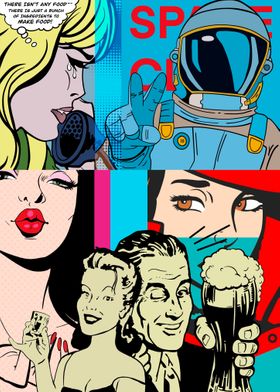 Space pop art