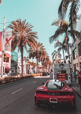 Beverly Hills Ferrari