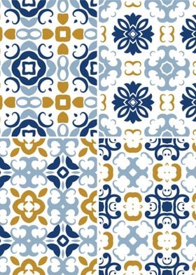 Mediterranean Blue Tile 50