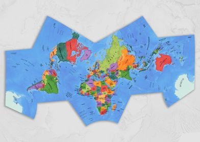 Political world map