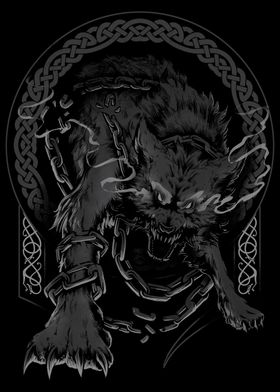 Wolf Fenrir Viking Norse