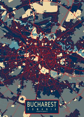 Bucharest City Map Hope