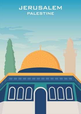 Jerusalem Palestine Poster