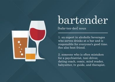 Funny Bartender Definition