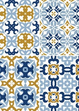 Mediterranean Blue Tile 44