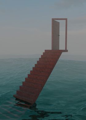 Where The Stairs 3D Render