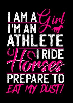 Athlete Horse Riding Girl