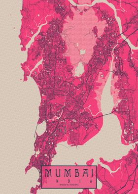 Mumbai City Map Blossom