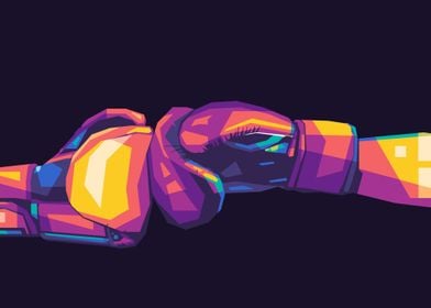 WPAP Popart Boxing Gloves