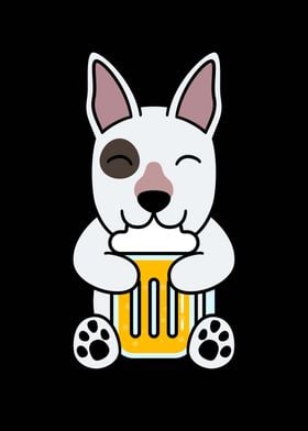 English Bull Terrier Beer 