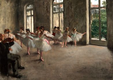 The Rehearsal by Degas