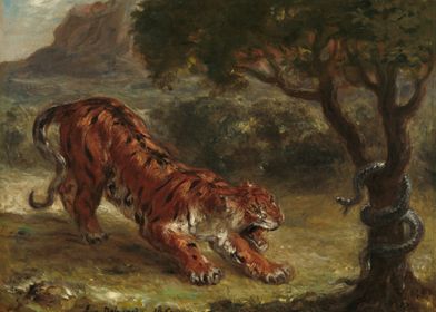 Tiger and Snake 1862 