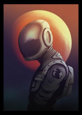 Retro Astronaut Spaceman