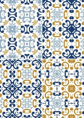 Mediterranean Blue Tile 55