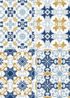 Mediterranean Blue Tile 56