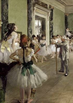 The Ballet Class by Degas