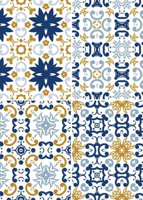 Mediterranean Blue Tile 54