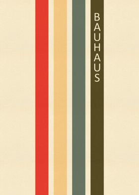 Poster Bauhaus color Lines