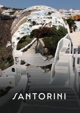 Santorini Greece Abstract