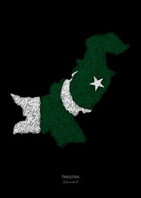 Pakistan Islamabad FlagMap