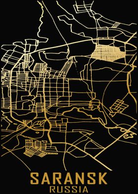 Saransk Russia City Map