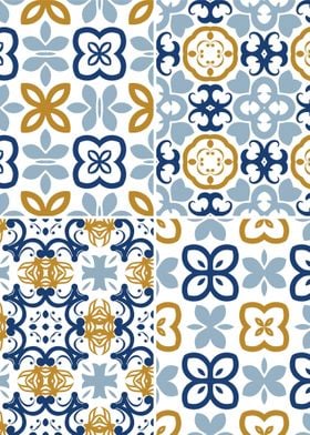 Mediterranean Blue Tile 64