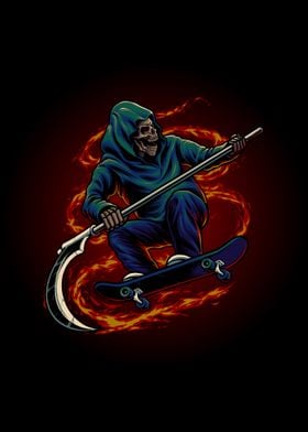 Grim reaper riding