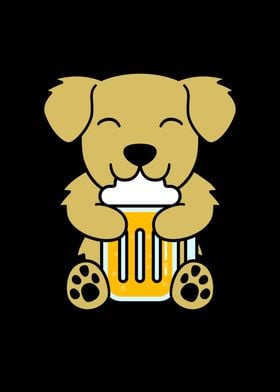 Golden Retriever Beer 