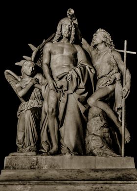 Dark catholic motif sculpt