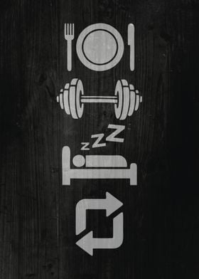 Eat Sleep Gym Repeat