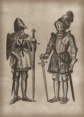 Vintage Knights in Armors